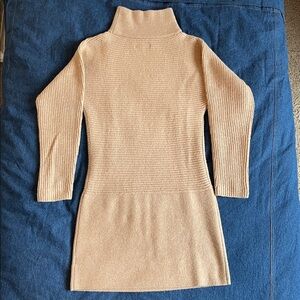 Basin + Range Long Sleeve Turtleneck Wool Blend Sweater Dress